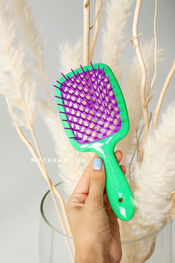 Гребінець Superbrush Janeke зелений фіолетовий